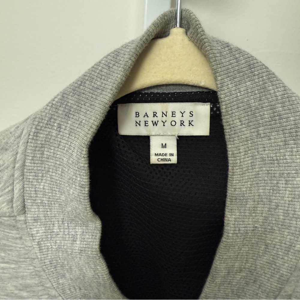 Barneys New York Cotton Blend Bomber Jacket size M - Picture 6 of 7